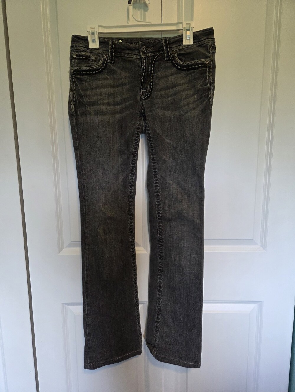 Miss Me Dark Gray Bootcut Jeans
